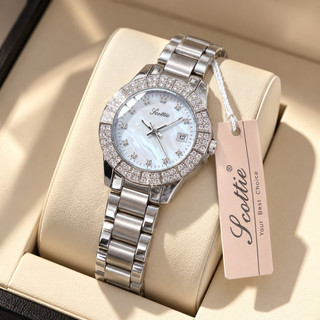 scottie watch 💎 ظرافتی که ماندگار میمونه مستر کوالیتی⚡️ اسکاتی زنونه برند شرکتی گرید تری ای پلاس شیشه سافایر معدنی تراش قفل پروانه ای استیل موتورشرکتی ژاپنی بند استیل فولادی آنتی الرژی
