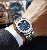POEDAGAR New collection ✨️ Original watch 《highe quality》 🔥پوداگار مربعی خاص برند شرکتی شب نما بند استیل مقاوم دربرابر آب شیشه معدنی رنگ ثابت قفل سگک دوپروانه ای موتور کوارتز