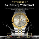 poedagar Original watch 《highe quality》 🔥پوداگار مقاوم دربرابر آب🏊♂💦 رفرانس 872B دارای روز شمار ایام هفته صفحه شب نما برند شرکتی بند استیل قطر صفحه ۴۲ میل ضدآب تا عمق بالا شیشه معدنی رنگ ثابت قفل سگک دوپروانه ای موتور کوارتز