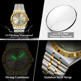 poedagar Original watch 《highe quality》 🔥پوداگار مقاوم دربرابر آب🏊♂💦 رفرانس 872B دارای روز شمار ایام هفته صفحه شب نما برند شرکتی بند استیل قطر صفحه ۴۲ میل ضدآب تا عمق بالا شیشه معدنی رنگ ثابت قفل سگک دوپروانه ای موتور کوارتز