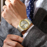 poedagar Original watch 《highe quality》 🔥پوداگار مقاوم دربرابر آب🏊♂💦 رفرانس 872B دارای روز شمار ایام هفته صفحه شب نما برند شرکتی بند استیل قطر صفحه ۴۲ میل ضدآب تا عمق بالا شیشه معدنی رنگ ثابت قفل سگک دوپروانه ای موتور کوارتز