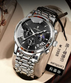 🔘 POEDAGAR 2026 Original watch 《highe quality》 🔥پوداگار مدلی نو کرنوگراف رفرانس 813B دارای روز شمار نمایش مون استار عقربه شب نما برند اورجینال شرکتی بند استیل ضدآب تا عمق بالا رنگ ثابت قفل دو پروانه موتور کوارتز